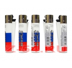 Зажиг. Clipper кремн. Флаг России (CL3A303RU)  1*48*10
