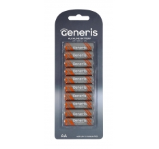 Батарейки Generis Striam LR6 блистер 10 шт 1*10*10