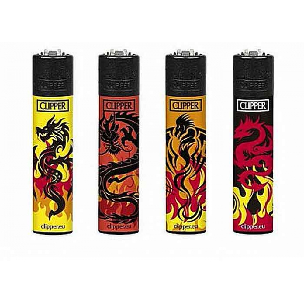 Зажиг. Clipper кремн. DRAGON TATTOO (CL3A839RU)  1*48*100